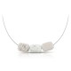 Domino Pearl Silver Necklace