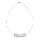 Domino Pearl Silver Necklace