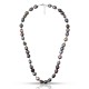 Tiga Satu Black Pearl Silver Necklace