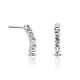 Lena Crystal Silver Earrings