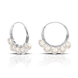 Grape Pearl Silver Earrings Grape Pearl Silver Earrings