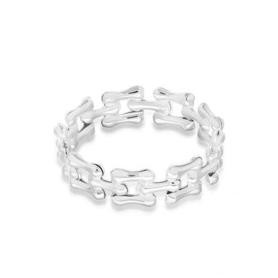 Kotak Chain Silver Ring