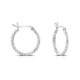 Mindy Hoop Silver Earrings