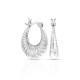 Twisted Small Silver Hook Earring 