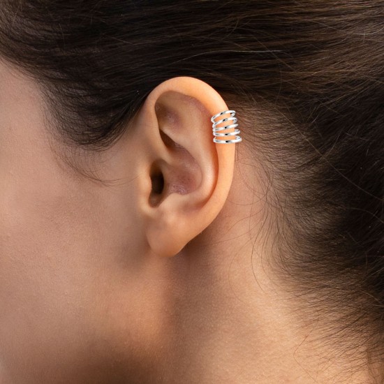 Lima Silver Ear Cuffs