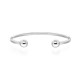 End Ball Silver Bangle