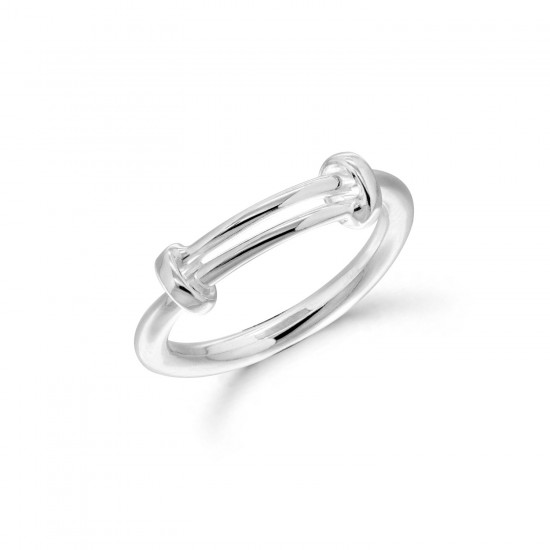 Slide Silver Ring 