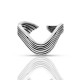 Line Layers Silver Ring