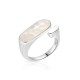 Helia Mother Of Pearl Silver Ring