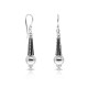 Dream Ball Long Silver Earrings