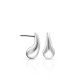 Small Rain Drop Silver Earrings