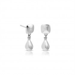 Half Silver Earrings