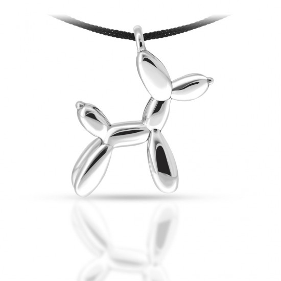 Balloon Dog Silver Pendant