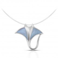 Stingray Mother Of Pearl Silver Pendant Stingray Mother Of Pearl Silver Pendant