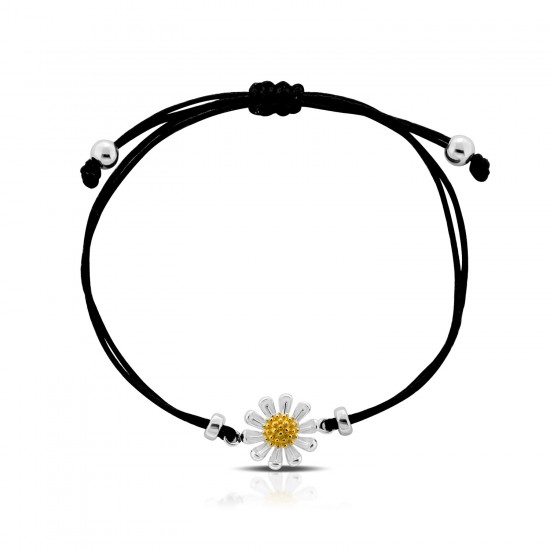 Fiore Silver String Bracelet