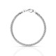 Big Glittr Silver Bracelet