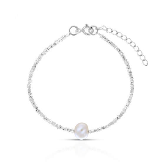 Gelang Perak Mutiara Hush