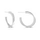 Twin Twist Silver Earrings