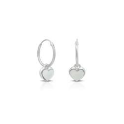Hati Mother of Pearl Silver Earrings Hati Mother of Pearl Silver Earrings