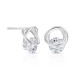 Anting Perak Zirkon Round