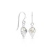 Hidden Pearl Silver Earrings