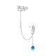 Conscious Turquoise Silver Ear Cuff