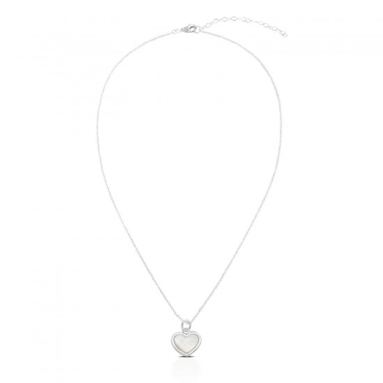 Hati Mother of Pearl Silver Necklace