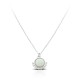 White Opal Silver Necklace