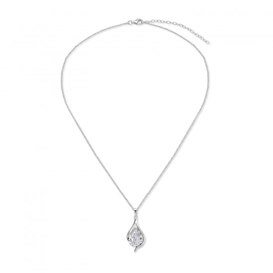 Timeless Crystal Silver Necklace