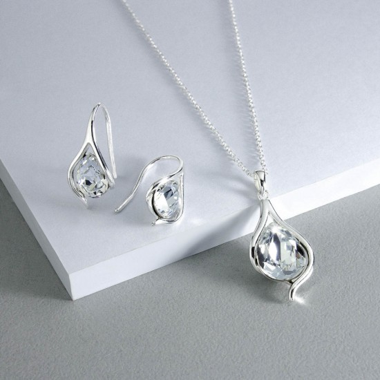 Timeless Crystal Silver Necklace