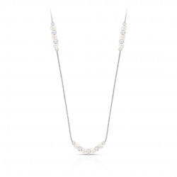 Beads Pearl Silver Necklace Beads Pearl Silver Necklace