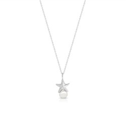 Starfish Pearl Silver Necklace Starfish Pearl Silver Necklace