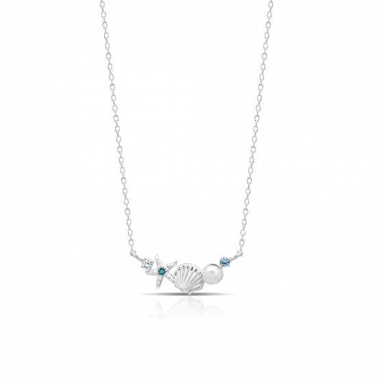 Deep Sea Silver Necklace