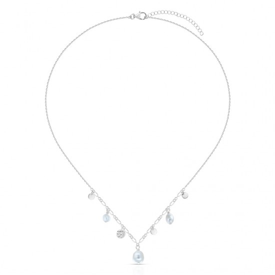 Oya Pearl Silver Necklace Oya Pearl Silver Necklace