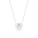 Crystal Lotus Silver Necklace Crystal Lotus Silver Necklace