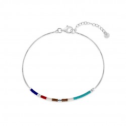 Elyn Multicolour Silver Bracelet