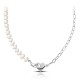 Cuore Pearl Silver Necklace