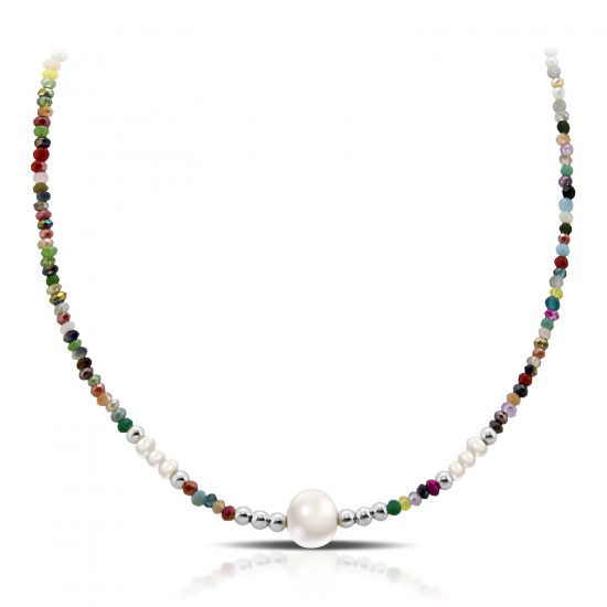 Masai Mixed Silver Necklace