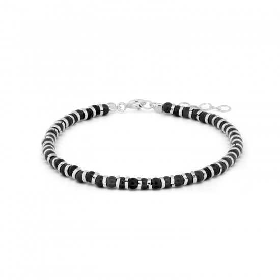 Amira Onyx Silver Bracelet