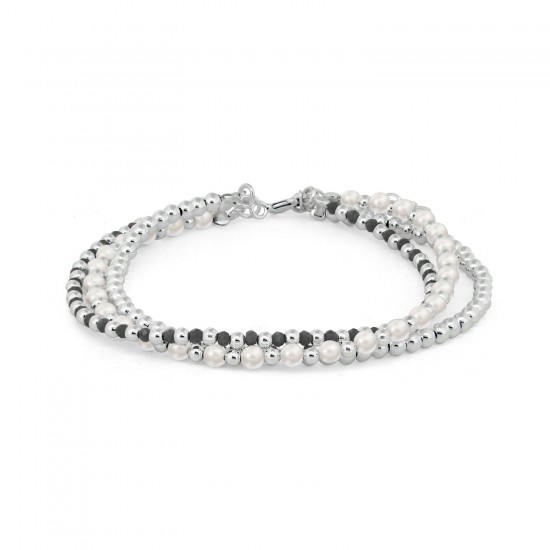 Sonja Onyx Silver Bracelet