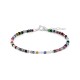 Masai Mixed Beaded Silver Bracelet