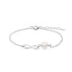 Last Infinity Pearl Silver Bracelet