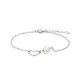 Cuore Pearl Silver Bracelet