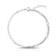 Mini Pearl Chain Silver Bracelet