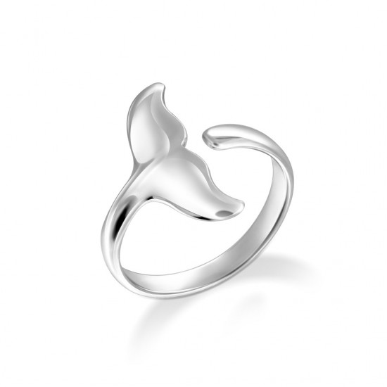 Cincin Perak Whale Tail