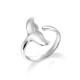 Cincin Perak Whale Tail