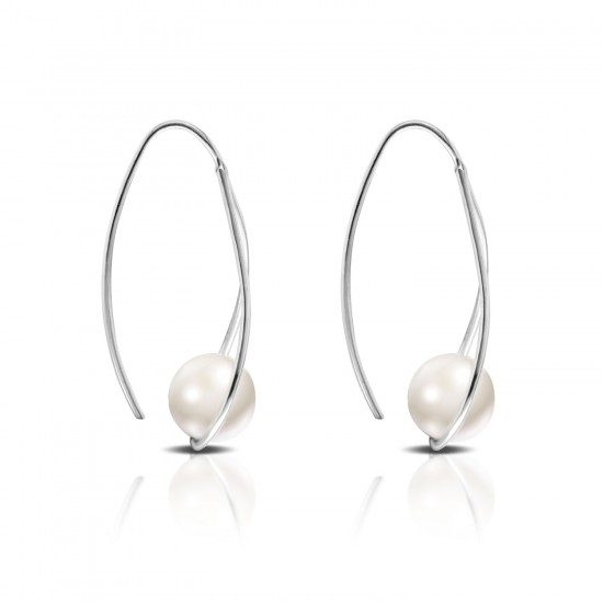 Fav Pearl Silver Earrings