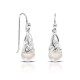 Reticolo Pearl Silver Earrings