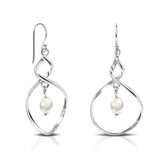 Otto Pearl Silver Earrings