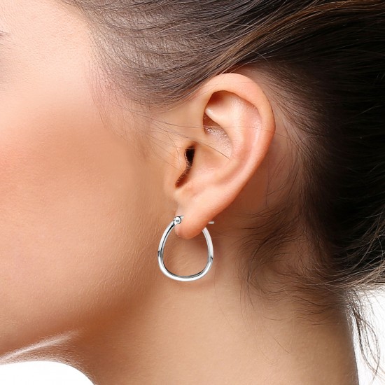 Hoop Silver Earrings